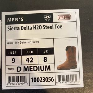 ariat sierra delta h2o